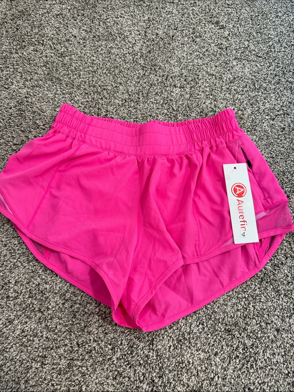 Women's Hot Pink Athletic Running Shorts